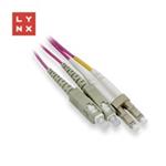 LYNX duplexní patch kabel MM, OM4, LC/SC, 50/125µm, 5m LX-DPX-LC/SC-OM4-5