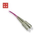 LYNX duplexní patch kabel MM, OM4, SC/SC, 50/125µm, 0,5m LX-DPX-SC/SC-OM4-05