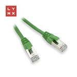 LYNX FTP patch kabel Cat5e PVC, CCA, 0,5m, zelený (balení obsahuje 10ks) LX-FTP5E-0050-GREEN
