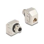 M12 Adapter X-coded 8 pin female to RJ45, M12 Adapter X-coded 8 pin female to RJ45 60685