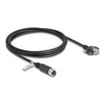 M12 Cable A-coded 8 pin female to RJ45 p, M12 Cable A-coded 8 pin female to RJ45 p 80425