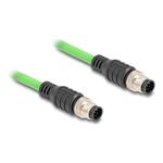 M12 Cable A-coded 8 pin male to male PUR, M12 Cable A-coded 8 pin male to male PUR 80411