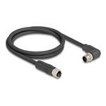 M12 Cable L-coded 4 pin male right angle, M12 Cable L-coded 4 pin male right angle 80528