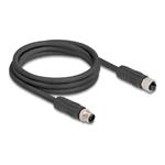 M12 Cable L-coded 4 pin male to female P, M12 Cable L-coded 4 pin male to female P 80520