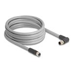 M12 Cable L-coded 5 pin male right angle, M12 Cable L-coded 5 pin male right angle 80552