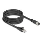 M12 Cable X-coded 8 pin female to RJ45 p, M12 Cable X-coded 8 pin female to RJ45 p 80594