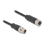 M12 Cable X-coded 8 pin male to female P, M12 Cable X-coded 8 pin male to female P 80860