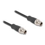 M12 Cable X-coded 8 pin male to male PVC, M12 Cable X-coded 8 pin male to male PVC 80864