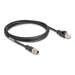 M12 Cable X-coded 8 pin male to RJ45 mal, M12 Cable X-coded 8 pin male to RJ45 mal 80867