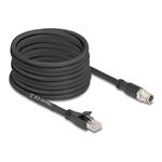 M12 Cable X-coded 8 pin male to RJ45 plu, M12 Cable X-coded 8 pin male to RJ45 plu 80586