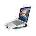 Macally stojan Laptop Riser with 4-Port USB 3.0 and RGB Lighting - Silver Aluminium MHUBSTAND