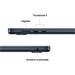 MacBook Air 15" Apple M4 10C CPU 10C GPU 24GB 512GB Midnight SK MC6L4SL/A