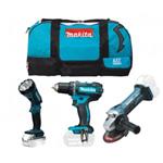 MAKITA Aku sada DDF482+DGA452+DML185 18V 0088381818025