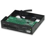 MANHATTAN Čtečka paměťových karet, 60 v 1, USB 2.0, černá, 3,5" interní 100915