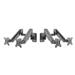 Manhattan Dual Wall Mount, Two gas-spring jointed arms, for two 17" to 32" monitors 461627