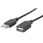 Manhattan Hi-Speed USB 2.0 extension cable USB A/USB A M/F 1m black