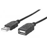 Manhattan Hi-Speed USB Extension Cable A-A M/F 1,8m black