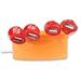 Manhattan Hub, 4x USB 2.0 port, prevedenie Flower Pot (kvetináč), červená/žltá 161510