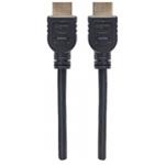 MANHATTAN kabel In-wall CL3 High Speed HDMI s Ethernetem, HEC, ARC, 3D, 4K, stíněný, 10m, Black 353977