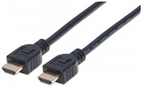 Manhattan kábel pre monitory HDMI/HDMI V2.0 M/M Ethernet 5m čierny 353953