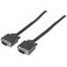 MANHATTAN kabel SVGA k monitoru, HD15 Male / HD15 Male, 30m, Black 337342