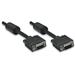MANHATTAN kabel SVGA prodlužovací s feritovými jádry, HD15 Male / HD15 Female, 10m, Black 317702