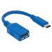 Manhattan Kábel USB 3.1 Gen1, typ-C / typ-A M/F 15cm modrý 353540