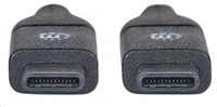 Manhattan Kábel USB 3.1 Gen2, typ-C / typ-C M/M 1m čierny 353526