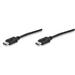 Manhattan Monitor Cable DisplayPort to DisplayPort, M/M, Black, 1m 306935