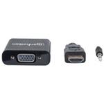 MANHATTAN převodník z HDMI na VGA + audio (HDMI Male to VGA Female, with audio, Polybag) 151559