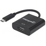 MANHATTAN převodník z USB 3.1 na HDMI (Type-C Male to HDMI Female, Black) 151788