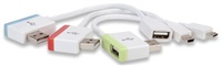 MANHATTAN USB 2.0 hub iLynk Hub+, Micro & Mini USB-Adapter, 4 porty 161657