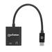 MANHATTAN USB 2.1 Sound Adapter, USB Type-C to C/F (audio) & C/F (PD) black, Retail Box 153348