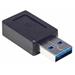 Manhattan USB adaptér, USB 3.1 Gen 2, USB-A Male na USB-C Female, 10 Gbps, černá 354714