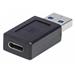 Manhattan USB adaptér, USB 3.1 Gen 2, USB-A Male na USB-C Female, 10 Gbps, černá 354714