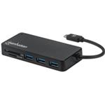 MANHATTAN USB-C Hub 3-port USB 3.2 Gen 1 Hub se čtečkou karet 164948
