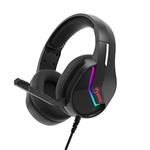 Marvo H8618, slúchadlá s mikrofónom, ovládanie hlasitosti, čierna, 2.0, podsvietené, USB H8618 BK
