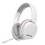 Marvo MONKA ECHO RS, slúchadlá s mikrofónom, biela, podsvietená, Tri-mode HG9070W