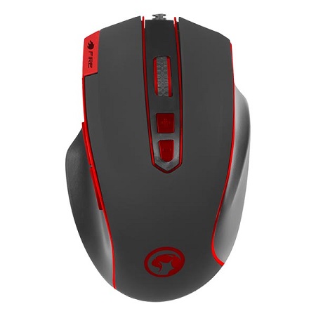 Marvo Myš G928H, 4000DPI, optika, 8tl., 1 koliesko, čierna, herná, 5 ťažítok