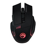 Marvo Myš M720W, 4800DPI, 2.4 [GHz], optika, 8tl., 1 koliesko, bezdrôtová, čierna, , Nano pr