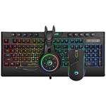 Marvo RGB sada klávesnice CM305, herná, čierna, drôtová (USB), CZ/SK, s hernou myšou a slúchadlami, CM305 CZ/SK