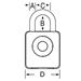 Master Lock Elektronický visací zámek 4400EUREC 4400EURD