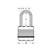 Master Lock Titanový visací zámek- Excell - 50mm (3 ks / blistr) M5EURTRILF