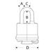 Master Lock Visací zámek odolný povětrnostním vlivům 312EURD - 40mm