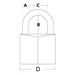 Master Lock Visací zámek z pevného hliníku 9140EURDBLK - 40mm