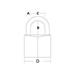 Master Lock Visací zámek z pevného hliníku 9140EURDBLK - 40mm