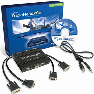 Matrox Graphics eXpansion Module TripleHead2Go - Digital Edition - nástroj pro převod videa - DVI, T2G-D3D-IF
