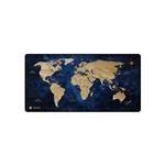 Maxi podložka pod myš Natec WORLD, 80x40cm, modrá NPO-2243