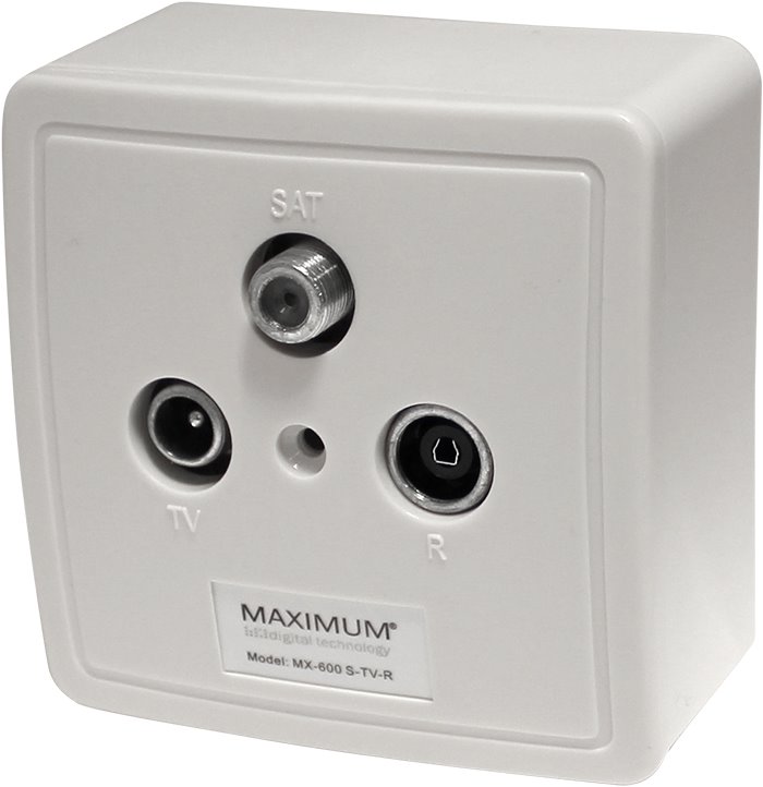 MAXIMUM zásuvka MX 600 SAT/TV/Radio 5706998010025