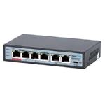 MaxLink PoE switch PSBT-6-4P-250, 6x LAN/4x PoE 250m, 802.3af/at/bt
